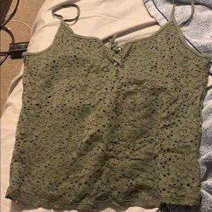 Green tank top